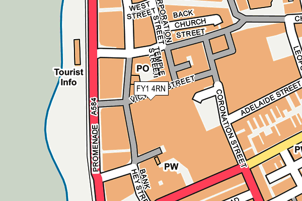 FY1 4RN map - OS OpenMap – Local (Ordnance Survey)