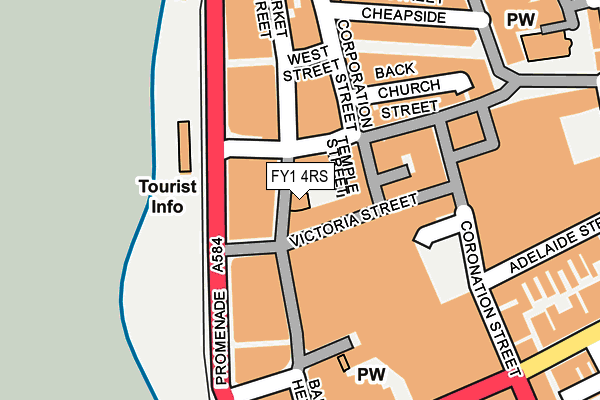 FY1 4RS map - OS OpenMap – Local (Ordnance Survey)