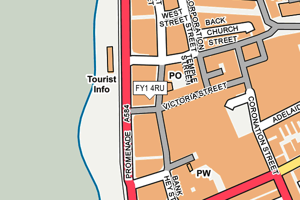 FY1 4RU map - OS OpenMap – Local (Ordnance Survey)