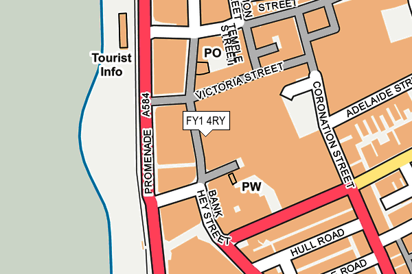 FY1 4RY map - OS OpenMap – Local (Ordnance Survey)