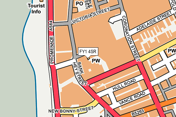 FY1 4SR map - OS OpenMap – Local (Ordnance Survey)