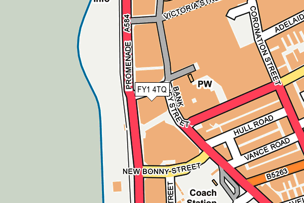FY1 4TQ map - OS OpenMap – Local (Ordnance Survey)