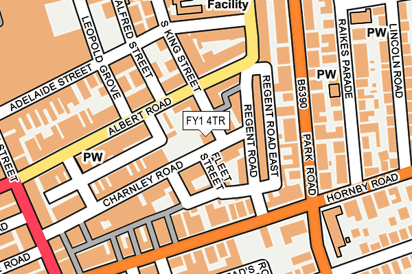 FY1 4TR map - OS OpenMap – Local (Ordnance Survey)