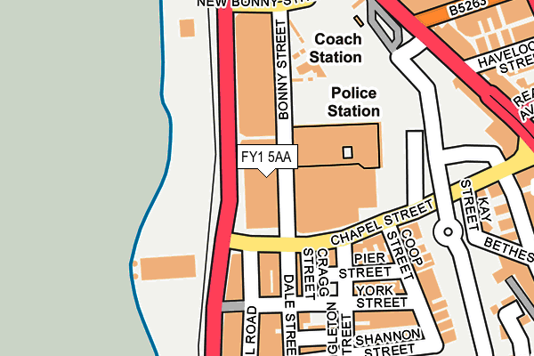 FY1 5AA map - OS OpenMap – Local (Ordnance Survey)