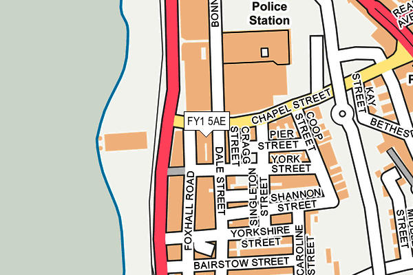 FY1 5AE map - OS OpenMap – Local (Ordnance Survey)