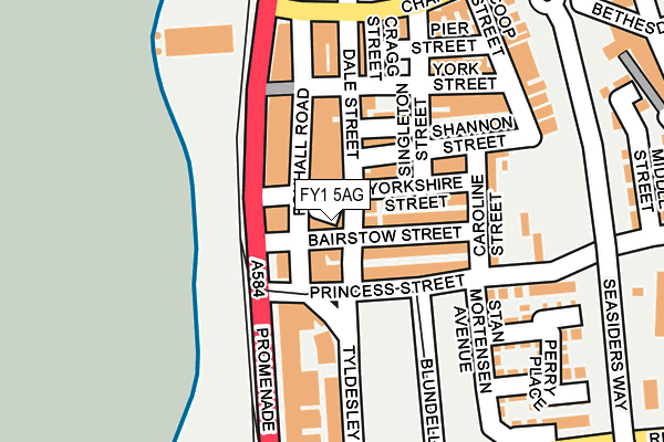 FY1 5AG map - OS OpenMap – Local (Ordnance Survey)