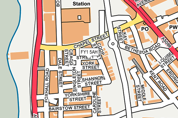 FY1 5AH map - OS OpenMap – Local (Ordnance Survey)