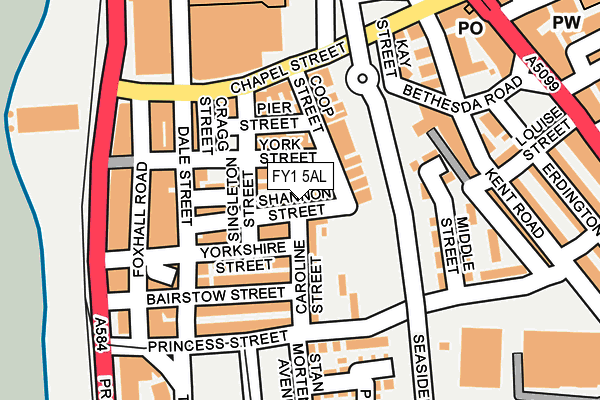 FY1 5AL map - OS OpenMap – Local (Ordnance Survey)