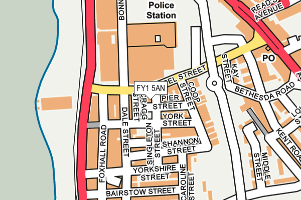 FY1 5AN map - OS OpenMap – Local (Ordnance Survey)