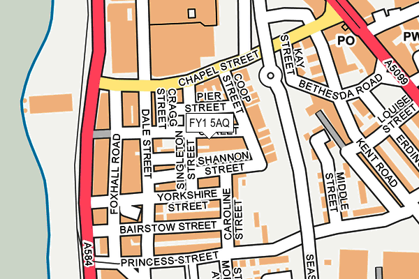 FY1 5AQ map - OS OpenMap – Local (Ordnance Survey)
