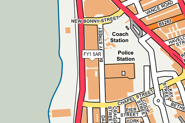 FY1 5AR map - OS OpenMap – Local (Ordnance Survey)