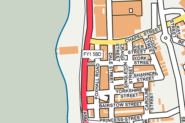 FY1 5BD map - OS OpenMap – Local (Ordnance Survey)