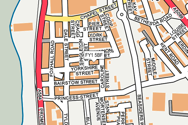 FY1 5BF map - OS OpenMap – Local (Ordnance Survey)