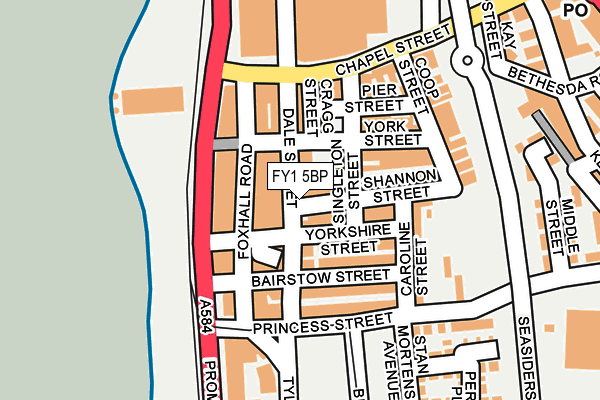 FY1 5BP map - OS OpenMap – Local (Ordnance Survey)