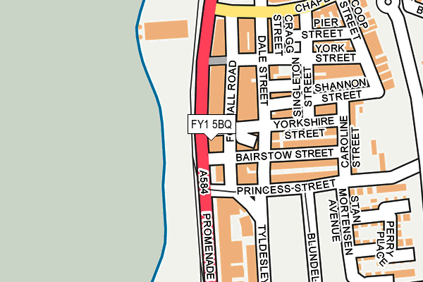 FY1 5BQ map - OS OpenMap – Local (Ordnance Survey)