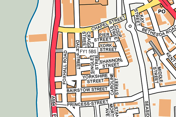 FY1 5BS map - OS OpenMap – Local (Ordnance Survey)