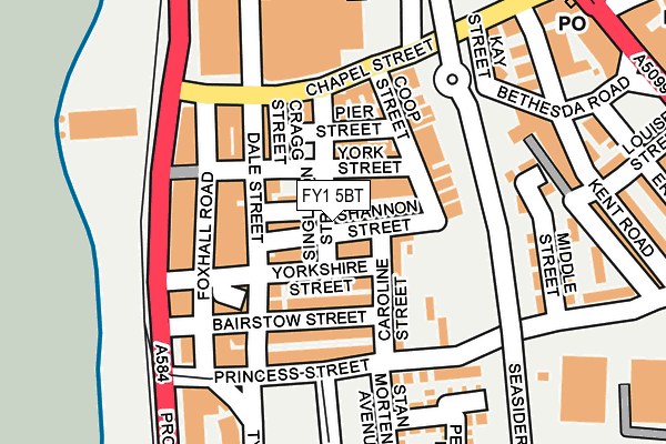 FY1 5BT map - OS OpenMap – Local (Ordnance Survey)
