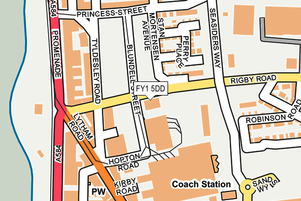 FY1 5DD map - OS OpenMap – Local (Ordnance Survey)