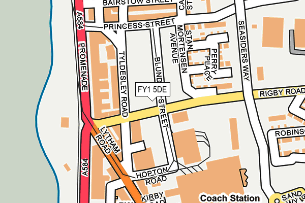 FY1 5DE map - OS OpenMap – Local (Ordnance Survey)