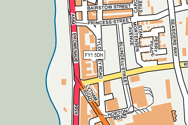 FY1 5DH map - OS OpenMap – Local (Ordnance Survey)