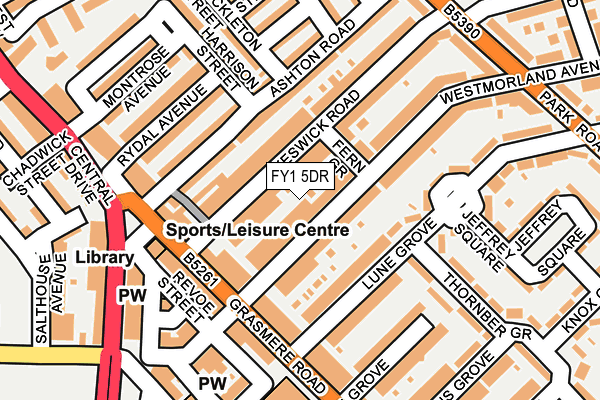 FY1 5DR map - OS OpenMap – Local (Ordnance Survey)