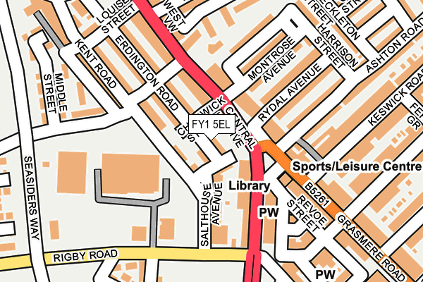 FY1 5EL map - OS OpenMap – Local (Ordnance Survey)