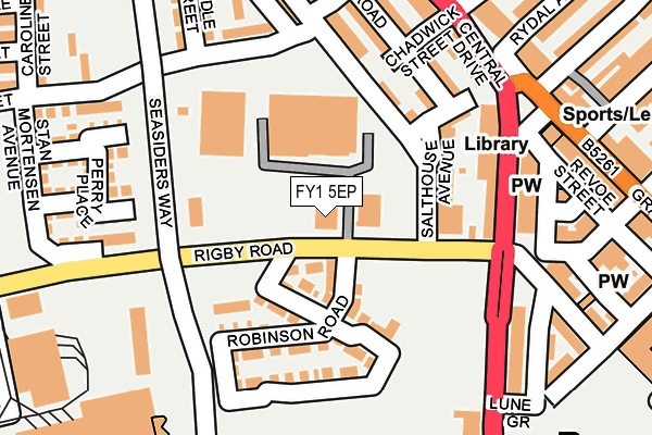 FY1 5EP map - OS OpenMap – Local (Ordnance Survey)
