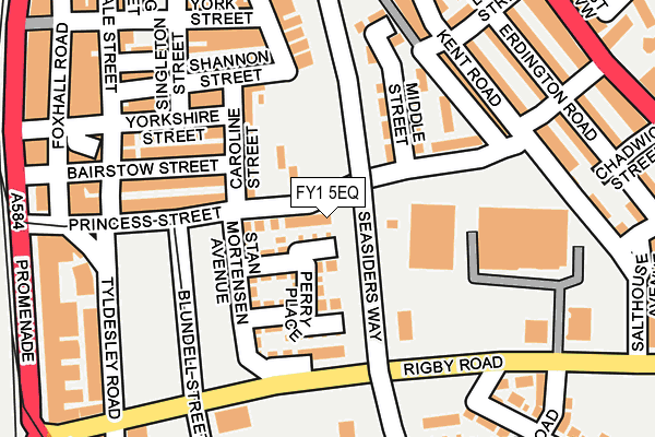 FY1 5EQ map - OS OpenMap – Local (Ordnance Survey)