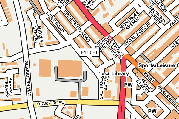 FY1 5ET map - OS OpenMap – Local (Ordnance Survey)