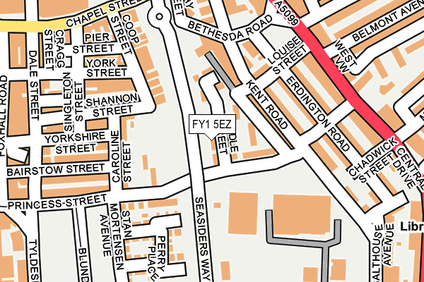 FY1 5EZ map - OS OpenMap – Local (Ordnance Survey)