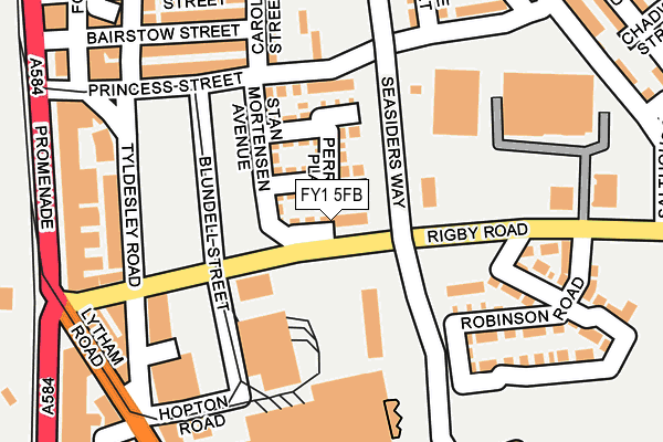 FY1 5FB map - OS OpenMap – Local (Ordnance Survey)