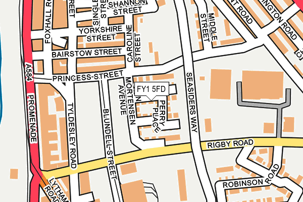 FY1 5FD map - OS OpenMap – Local (Ordnance Survey)