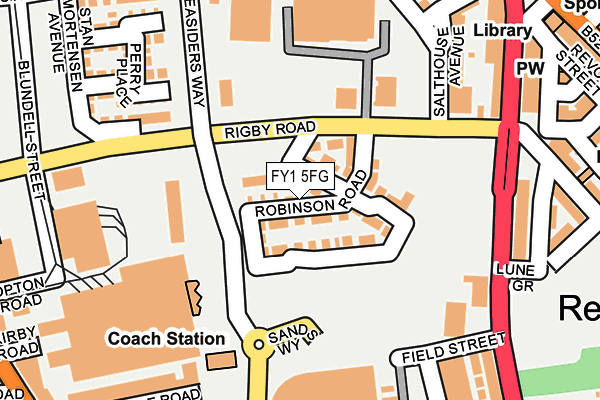 FY1 5FG map - OS OpenMap – Local (Ordnance Survey)