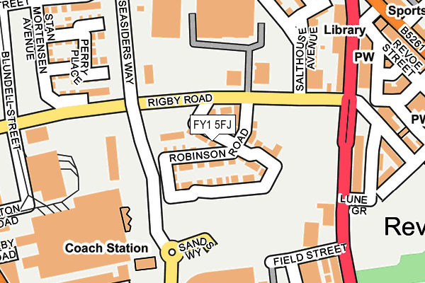 FY1 5FJ map - OS OpenMap – Local (Ordnance Survey)