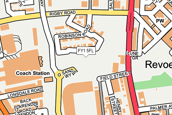 FY1 5FL map - OS OpenMap – Local (Ordnance Survey)