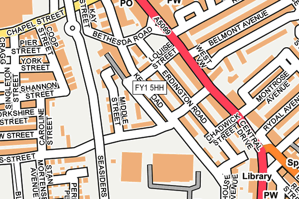FY1 5HH map - OS OpenMap – Local (Ordnance Survey)