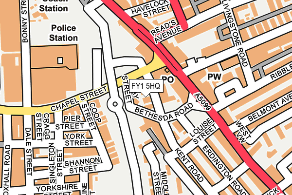 FY1 5HQ map - OS OpenMap – Local (Ordnance Survey)