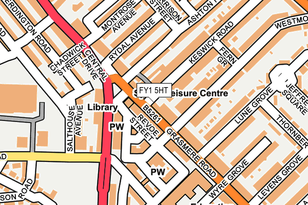 FY1 5HT map - OS OpenMap – Local (Ordnance Survey)