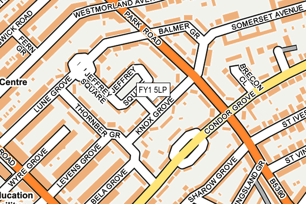 FY1 5LP map - OS OpenMap – Local (Ordnance Survey)