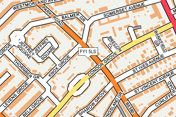 FY1 5LS map - OS OpenMap – Local (Ordnance Survey)