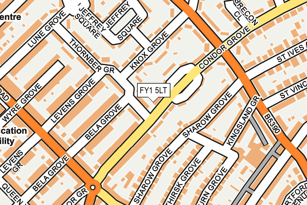 FY1 5LT map - OS OpenMap – Local (Ordnance Survey)