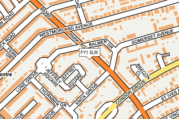 FY1 5LW map - OS OpenMap – Local (Ordnance Survey)