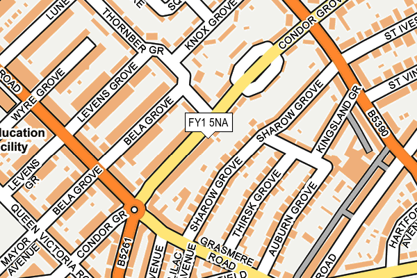 FY1 5NA map - OS OpenMap – Local (Ordnance Survey)