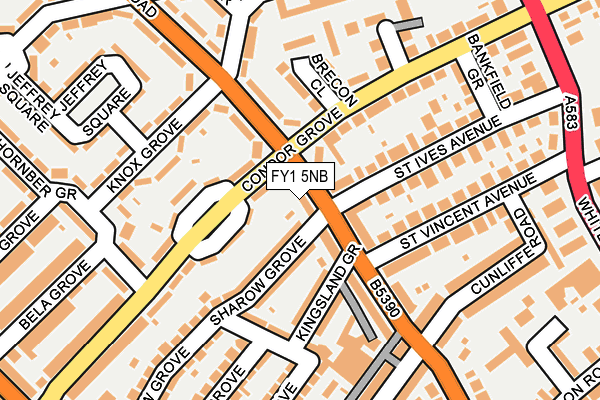 FY1 5NB map - OS OpenMap – Local (Ordnance Survey)