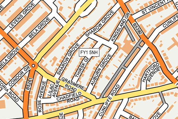 FY1 5NH map - OS OpenMap – Local (Ordnance Survey)