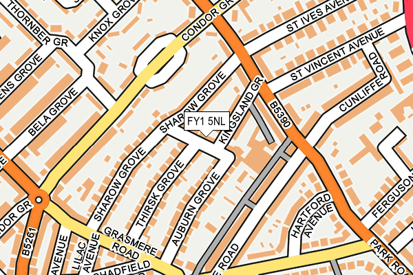 FY1 5NL map - OS OpenMap – Local (Ordnance Survey)