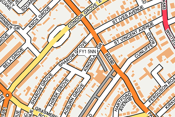FY1 5NN map - OS OpenMap – Local (Ordnance Survey)