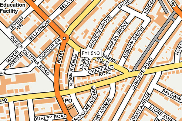 FY1 5NQ map - OS OpenMap – Local (Ordnance Survey)