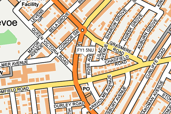 FY1 5NU map - OS OpenMap – Local (Ordnance Survey)
