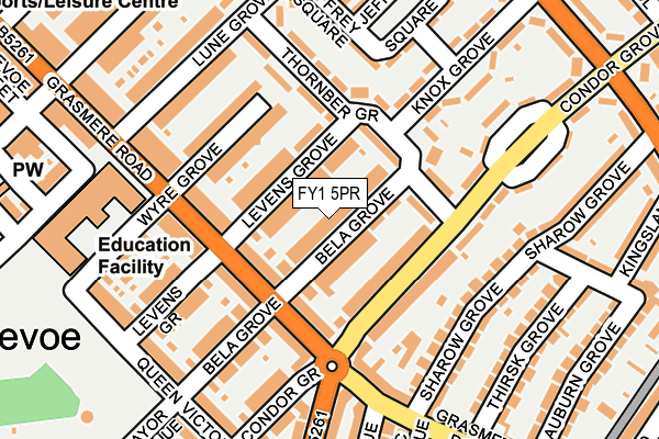 FY1 5PR map - OS OpenMap – Local (Ordnance Survey)